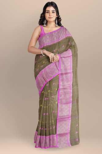 Image of Woven Tangail Pure Cotton Saree