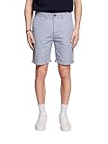 Webstoff aus reiner Baumwolle ESPRIT Gestreifte Chino-Shorts, 100% Baumwolle
