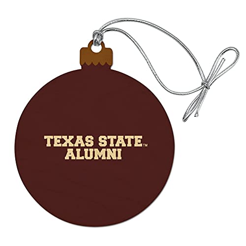 GRAPHICS & MORE Texas State Alumni Wood Christmas Tree Holiday Ornament