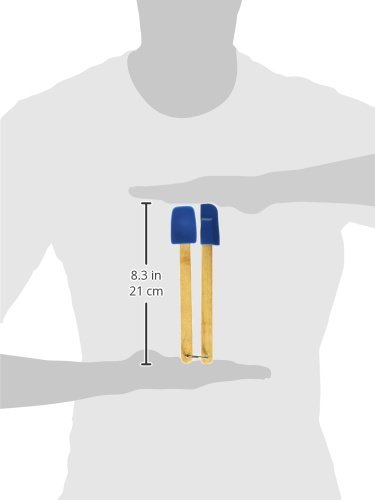 Norpro 2-Piece Mini Spatula Set, Blue, 8" X 1.25" X 1.5" #TOP1
