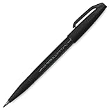 Hauteur : 2,3 cm Pentel Arts Sign Pen Touch SES15NBPA Stylo à pointe pinceau Encre noire