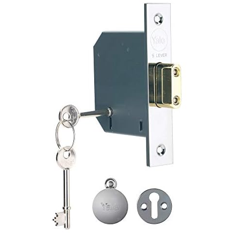 Yale 5 Lever Mortice Deadlock for External Doors Cover