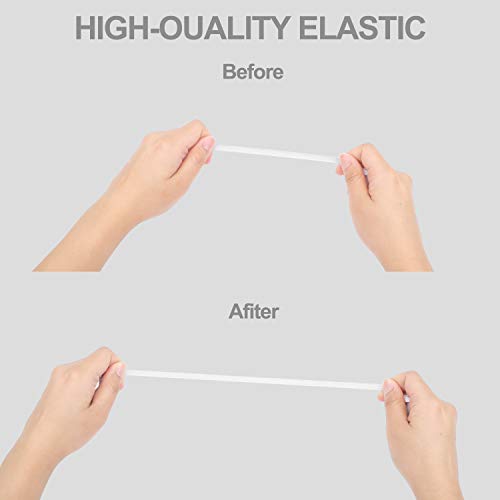 image for ShuYo Elastic Bands for Sewing, Elastic String for Masks 1/4 Inch, Ela