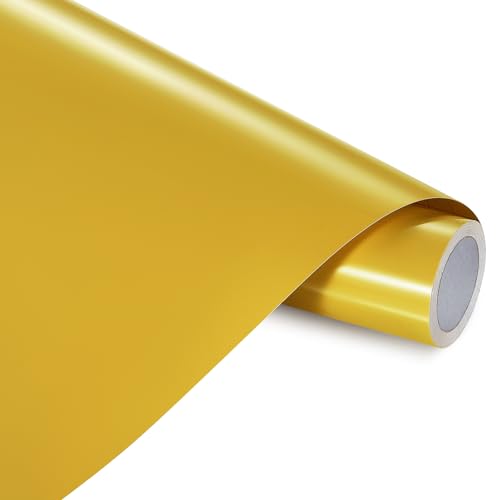Ant 13inch x 15ft Smart Adhesive Permanent Vinyl Compatible with Cricut Explore and Maker Series Without Cutting Mats, Create DIY Projects, Decals, Stickers & More (Yellow, 13inch x 15ft)
