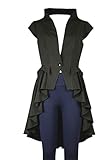 Hochwertige Jacke mit asymmetrischen Saum und Stehkragen