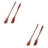 Cuillère à mélanger en bois - fabriquée en bois de première qualité avec une finition hautement polie, sans goût, résistante à la corrosion et .