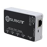DSLRKIT 5-Port 1Gbps Unmanaged PoE++ Switch, 90W PoE In, 72W PoE Out, 802.3bt/at/af, Plastic Case, White, Compatible with Camera, Printer