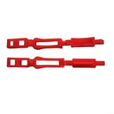 Clip di controllo dell'irrigazione a goccia, valvola di flusso regolabile, morsetto in plastica per serra, giardino, fattoria, uso 9,5 cm, 200 pezzi, rosso, regolazione precisa dell'acqua codificata