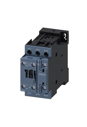 Contacteur AC-3 12A Siemens 3RT2024-1BB40 tripolé 24V CC 1NO+1NF