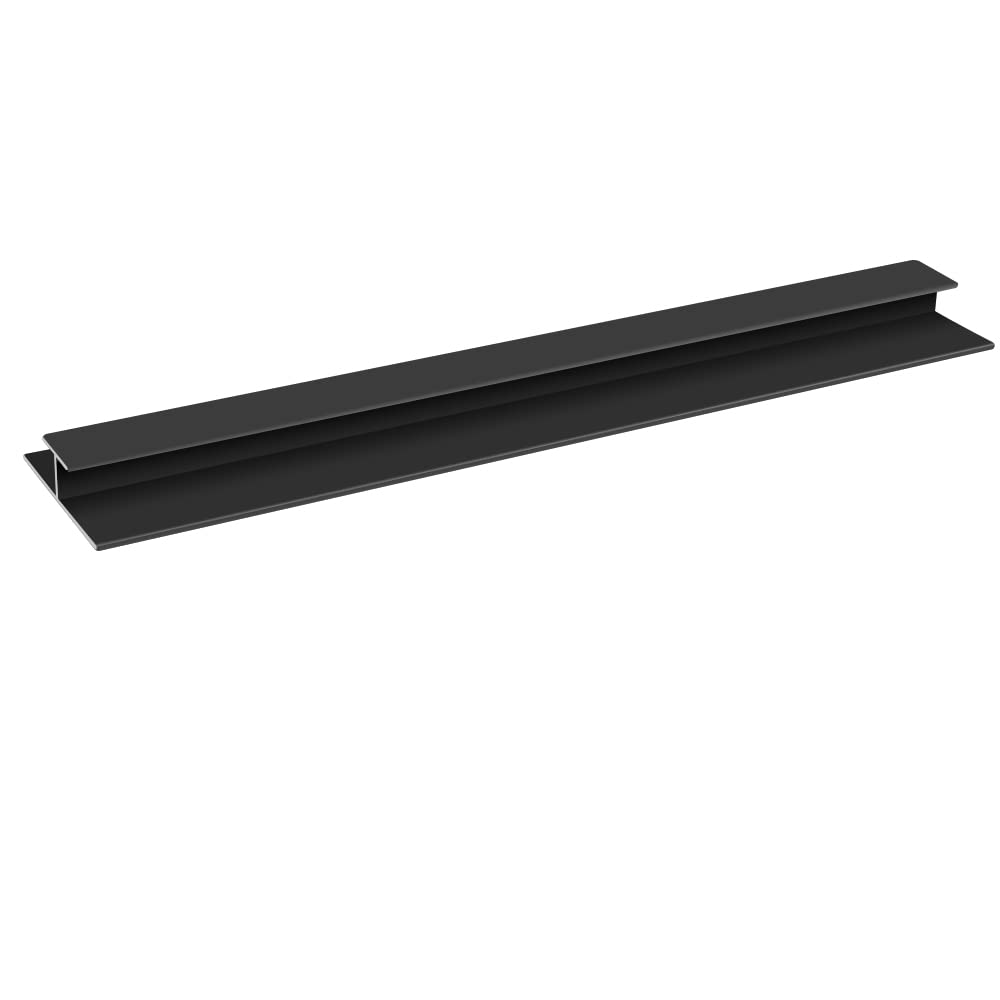 NRG Aluminium Joining Bar H Trim 10mm for Bathroom Wall Panels Shower Wet Room Black 9 PCS — image 1