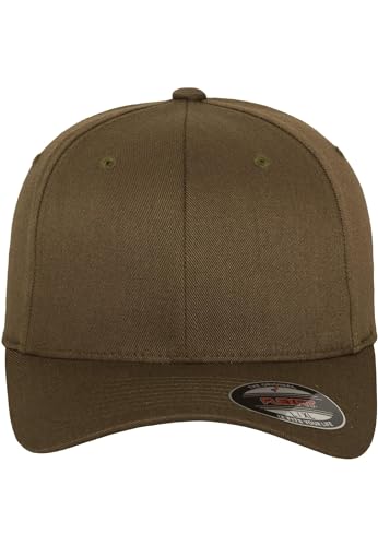 Flexfit Gorra de béisbol con visera curva, gorras Wooly Combed unisex, costuras sólidas, gorra de estilo hip hop, Tallas: S/M, L/XL, XXL, XS/S, Niños
