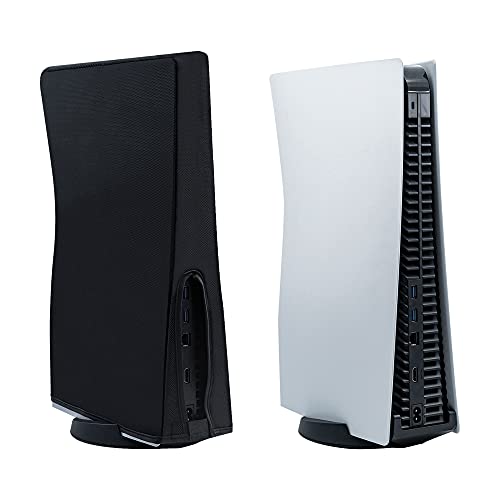 Mcbazel Funda protectora antiarañazos / resistente al agua Funda protectora para PS5 Edición digital / Consolas Ultra HD – Negro