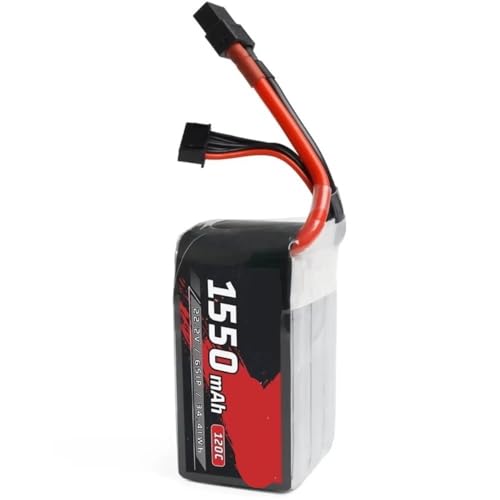 Batterie Lipo 6S 1550mAh à taux de décharge élevé 120C pour avion RC et quad