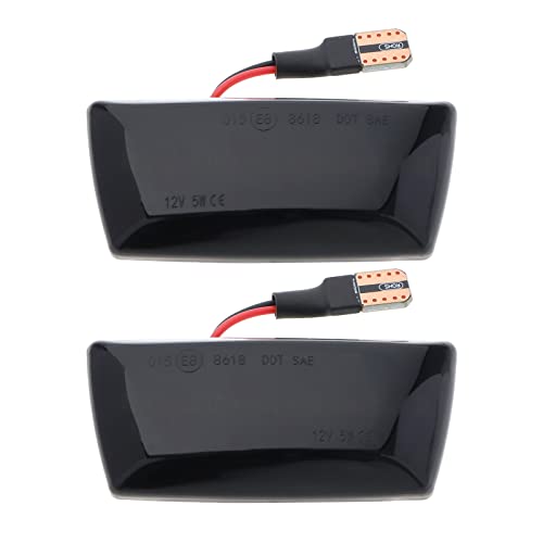 Lot de 2pcs Clignotants Dynamiques Remplacement Compatible avec Opel Adam/Astra H/Corsa D/Cascada/Corsa E/Insignia A/Meriua B Feu de Position Latéral