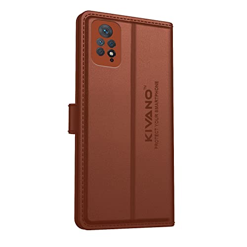 Image of Compatible with Xiaomi Redmi Note 11 Pro /Xiaomi Redmi Note 11 Pro Plus 5G Flip Cover | Leather Finish | Inside Pockets & Inbuilt Stand | Shockproof Wallet Style Magnetic Closure