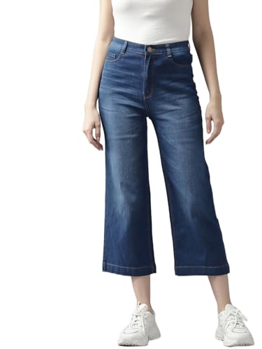 Image of GUTI Womens High Rise Crop Length Jeans()