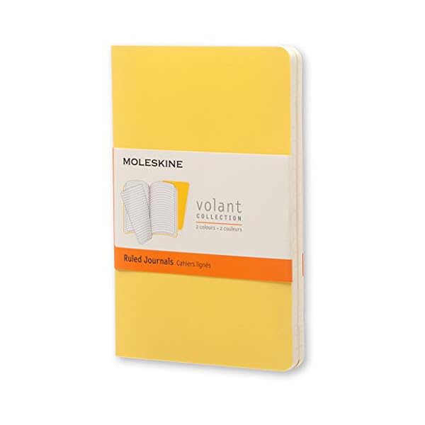 Moleskine Quaderno Cahier Journal Volant Collection, Righe, Giallo