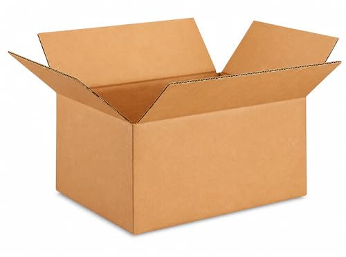 Image of BOX USA Shipping Boxes 12 inchL x 9 inchW x 6 inchH, 25-Pack Small Corrugated Cardboard Boxes for Shipping, Mailing, Packing, Packaging and Storage