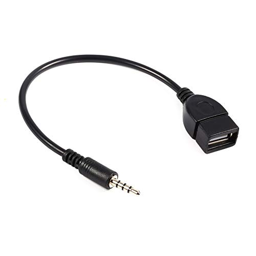 Cable adaptador Jack 3.5mm a USB 2.0 tipo A hembra miniatura 7
