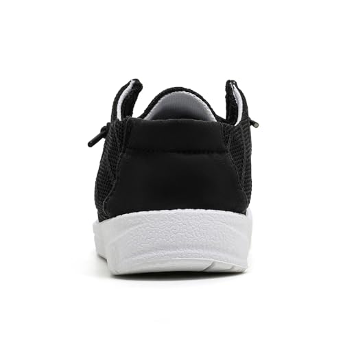 Betrue Kids Boys Girls Breathable Loafers Slip-On Casual Canvas Boat Shoes Lightweight Lace Up Loafers(Little Kid/Big Kid)3