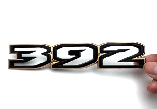 Image of 1x Paint 392 Emblems Front Fender Hood 3D Badge Nameplate Letter Compatiable with 2021-2024 Wrangler (Bronze Black)