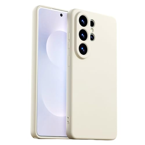 Image of DIZORO Microfiber Candy Case Compatible for Samsung S26 Ultra Smooth Touch Cushion Liquid Soft Silicone Gel Rubber Phone Cases Non-Slip Full Body Protective Shockproof Back Cover - Stone OG