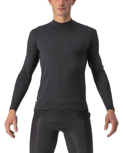 CASTELLI Bandito Wool LS sous-maillot de cyclisme en laine mérinos noire pour homme