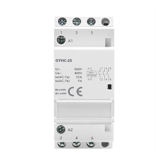 Contacteur domestique GYHC-25 3P pour piloter un chauffe-eau ou une pompe a chaleur