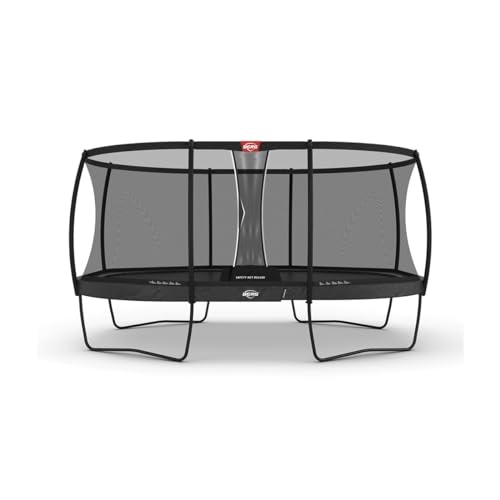 BERG Trampoline Grand Champion Regular 520 Grey + Filet de sécurité Deluxe