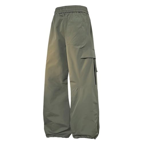 XYXIONGMAO Men's Black Hip Hop Joggers Overalls Casual Streetwear Loose Techwear Sweatpants Wrinkled Multi-Pocket Cargo Pants4