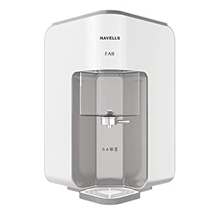 Havells FAB Absoulety Safe RO + UV Water Purifer, GHWRHFB015, Beige & White