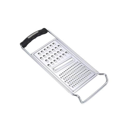 VALICLUD ステンレス製グレーター シリコンハンドル付き多機能ポテトスライサー 野菜チョッパー 千切り おろし器 キッチンツール グリップで