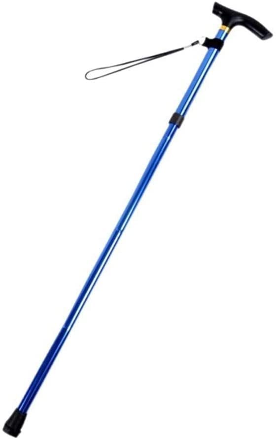 Laska składana Kijki trekkingowe Laska, kijki trekkingowe Kijki trekkingowe Kijki trekkingowe Uchwyt T Aluminiowa laska składana Metalowa składana kule dla osób starszych Kije Wysuwane Chodzenie (D)