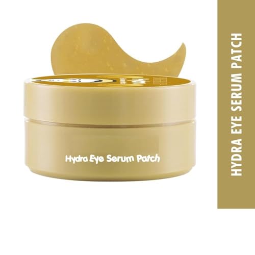 Image of Hydra Under Eye Serum Patches For Dark Circles Fine Lines & Wrinkles|Pack Of 60 Patches 30 Pairs (GOLD)