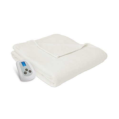 Serta Brushed Microfleece Electric Heated Blanket with Programmable