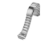 PNESHGTT Kit de caja acero inoxidable for DW-H5600, Compatible con Casio, bisel Metal, pulsera reloj plateada, dorada y negra, accesorios for hombre(Silver case-strap)
