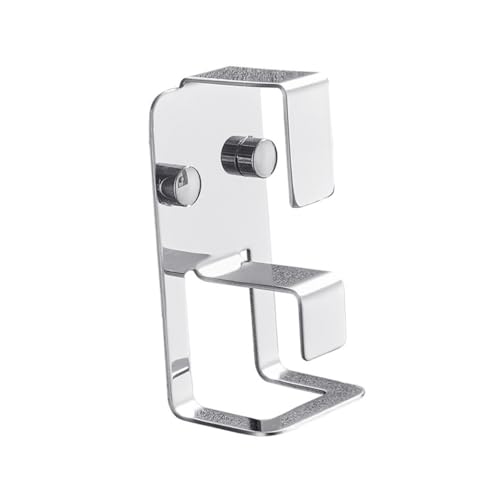 KITANDOVE Practical Double Hooks Stainless Steel Washbasin Hanger Over Door Hanger