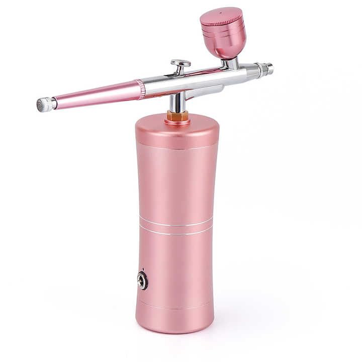 BELLA FACCIA Rechargeable Cordless Airbrush Kit Compressor - Handheld Airbrush Gun Set Portable Wireless Air Brush for Barber, Nail Art, Cake Decor, Makeup, Model Painting- Multicolor-picture-41
