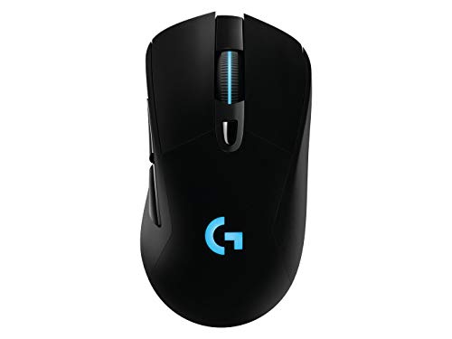 Logitech G703 LIGHTSPEED Souris Gamer sans Fil, 12000 PPP, RVB Gaming, Ultra-Léger, 6 Boutons Programmables, Mémoire Intégrée, Batterie Longue Durée, Compatible avec PC/Mac - Version Allemande - Noire