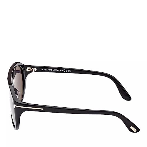 Image of Tom Ford REX-02 FT 1001 Shiny Black /Dark Grey 57 /17 /135 men Sunglasses