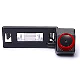 【Cool Rot】 1280 * 720 Pixel 1000TV-Linien Hochwertiges 18mm-Objektiv Autokennzeichen Licht Rückfahrkamera, wasserdichte Nachtsicht,für Audi A1 A4 B8 A5 5D S5 TT Roadster Q5 RS Coupe Cabriolet