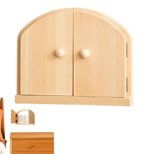 Cubierta para puerta de hadas, panel de interruptor de luz mágico, decoración de pared de fantasía, placa de pared de madera, cubierta de salida, acento de habitación encantada, habitación infantil y