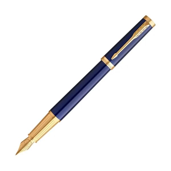 Parker Ingenuity Blue Lacquer Finish with Gold Trim Fountain Pen