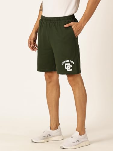 Image of Thomas Scott Men's | Solid | Chino Shorts | Regular Fit | Cotton Blend | Above Knee | Knitted Short