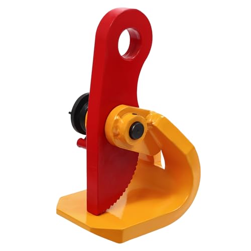 Abrazadera de elevación de placas 1,5T – Abrazadera vertical de placas, tamaño de apertura de mandíbula 0-50 mm para elevación horizontal