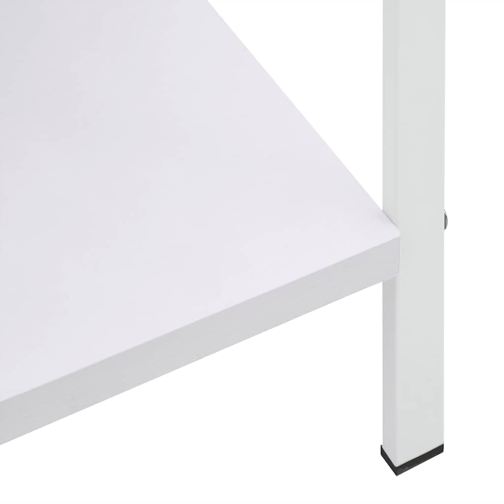 vidaXL Regał z 3 półkami, biały, 60x27,6x90,5 cm