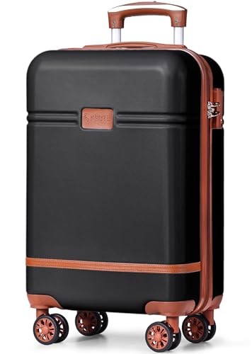 Krute Carry On Luggage 22x14x9 Airline Approved Hard Shell Suitcases with Wheels 20in PC+ABS TSA Approved Carry On Suitcase
