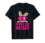Après Ski Haserl - Skifahrerin Apres Ski Party Leo Print T-Shirt