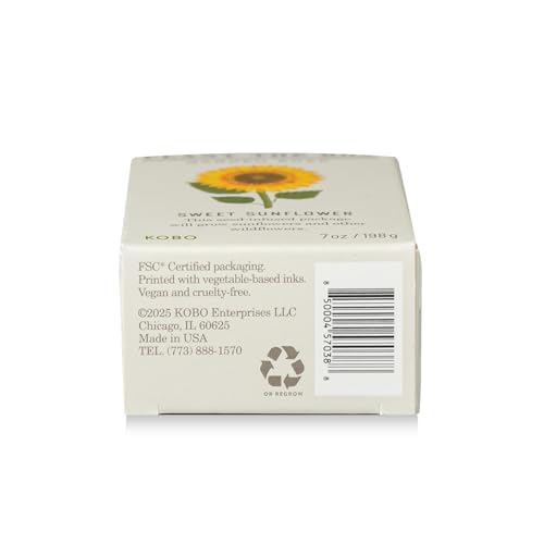 Image of KOBO Plant the Box Sweet Sunflower Bar Soap (7 oz)