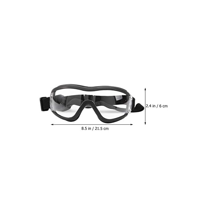 ULTECHNOVO Pet Goggles Eye Protective Glasses Anti-UV,Windproof,Waterproof Eye Goggles for Dog,Puppy (Transparent) - Image 7